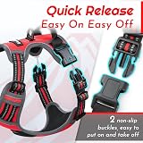 Eagloo Dog Harness Small Adjustable No Pull Reflective Red S view 6