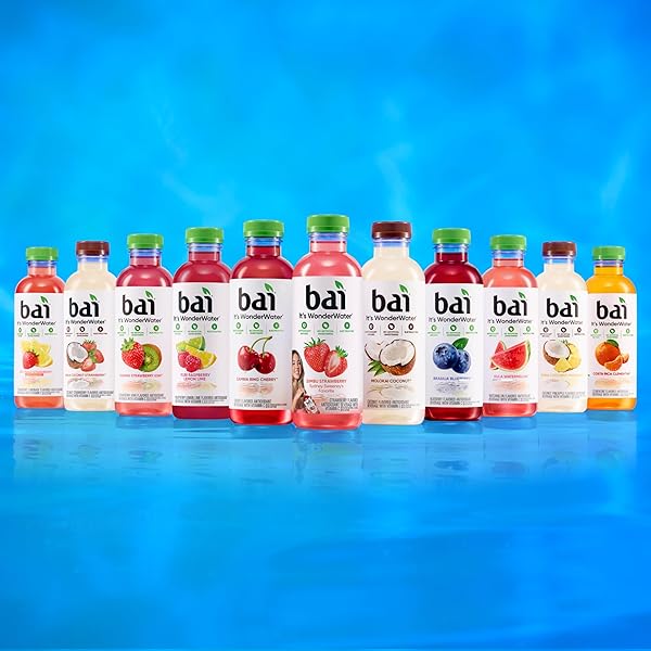 BAI ANTIOXIDANT INFUSED WATER BEVERAGE, MADAGASCAR COCONUT MANGO, WITH VITAMIN C AND NO ARTIFICIAL SWEETENERS, 18 FLUID OUNCE BOTTLE, 6 PACK