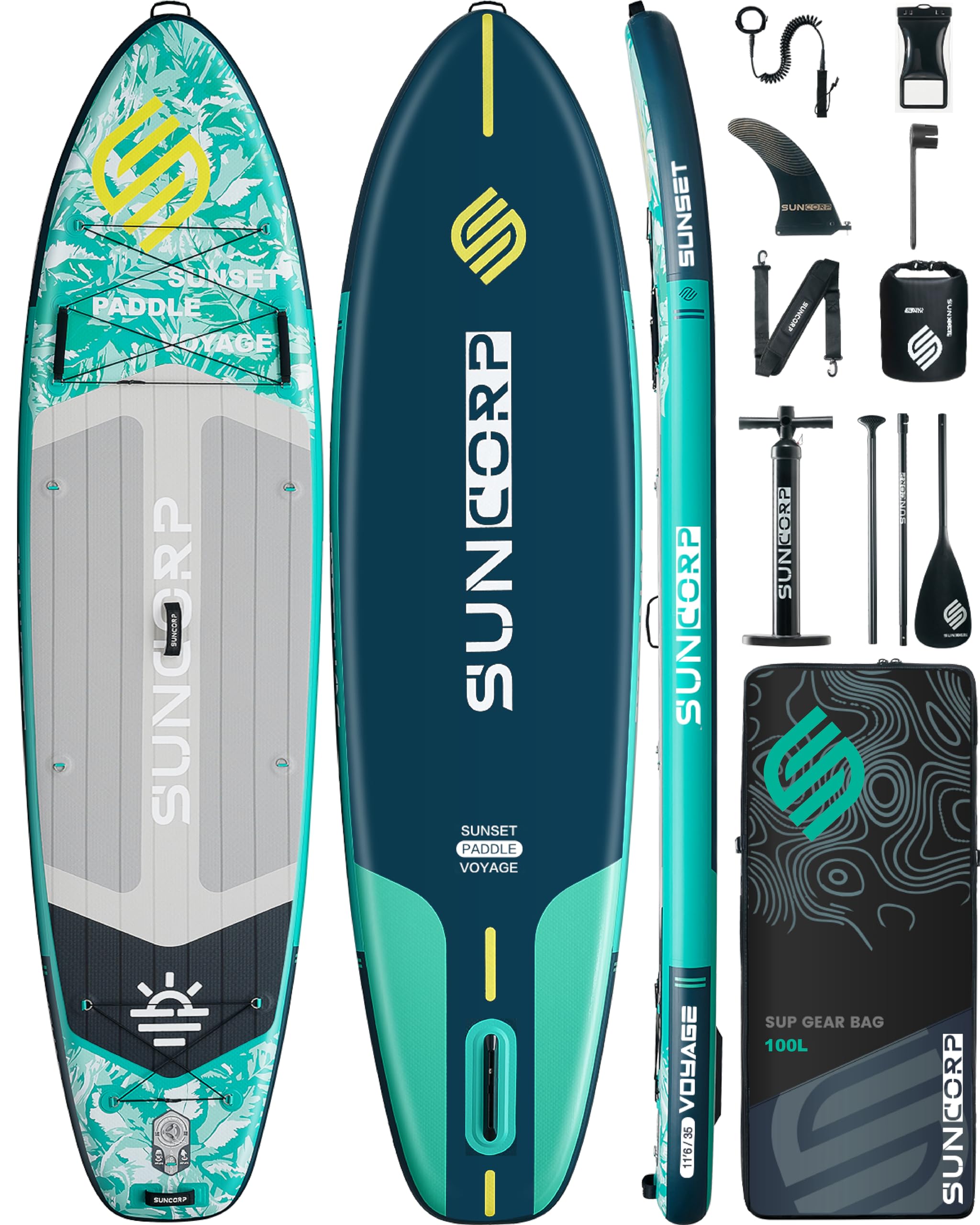 Suncorp 11.6'x35'' Inflatable Paddle Board, Extra
