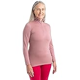 Icebreaker Merino Women's 200 Oasis Long Sleeve Thermal Cold Weather Half Zip Base Layer Top