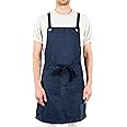 Caldo Crossback Kitchen Apron for Cooking (Navy)