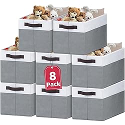Criusia 8 Pack Closet Organizers and Storage Bins