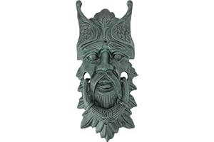 Design Toscano Castle Gladstone Greenman Cast Iron Door Knocker, Bronze