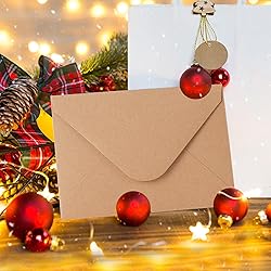 V-flap Kraft Envelopes, 50 Pack, 4 x 6 Inch, A4
