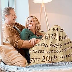 20th Anniversary Blanket Gifts for Him, 20th