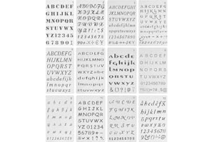Mr. Pen- Letter Stencils, 12 Pack, 4 x 7 Inch, Alphabet Stencils Letters and Numbers, Letter Stencil, Lettering Alphabet Stencil