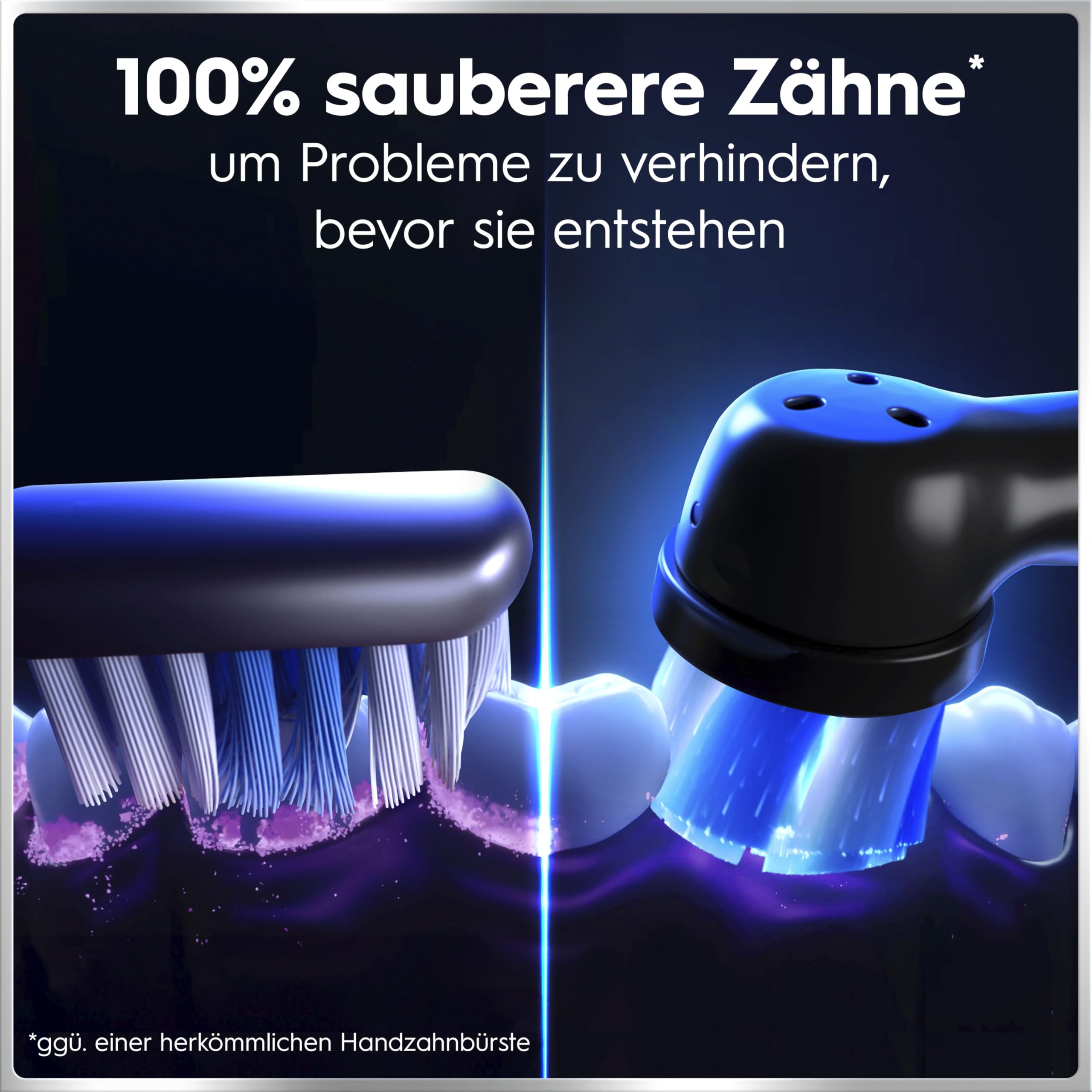 Oral-B iO Series 6 Elektrische Zahnbürste/Electric Toothbrush, 2 Aufsteckbürsten, 5 Putzmodi für Zahnpflege, Display & Reiseetui, Valentinstagsgeschenk für Ihn/Sie, Designed by Braun, black lava 6