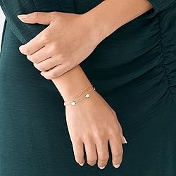 Fossil Women's Teardrop Mother of Pearl Chain