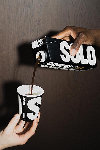 SOLO COLD BREW COFFEE CONCENTRATE – COLOMBIAN & BRAZILIAN ARABICA BLEND – READY-TO-DRINK ESPRESSO BASE FOR ICED COFFEE, LATTES, AND COCKTAILS – 20 SERVINGS PER CARTON – 32 FL OZ SHELF-STABLE CARTON
