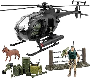 Click N Play Military Attack Combat Helicopter Piece Play Set With Accessories Amazon Co Uk Toys Games