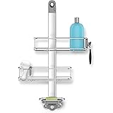 Adjustable Shower Caddy, Stainless Steel and Anodized Aluminum