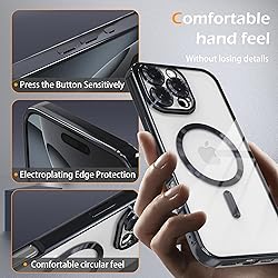 IAIYOXI Magnetic Clear Case for iPhone 16 Pro Max