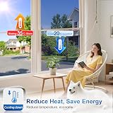 Lifetree One Way Window Film Privacy Heat Reflective Blue 200cm x 44.5cm view 4