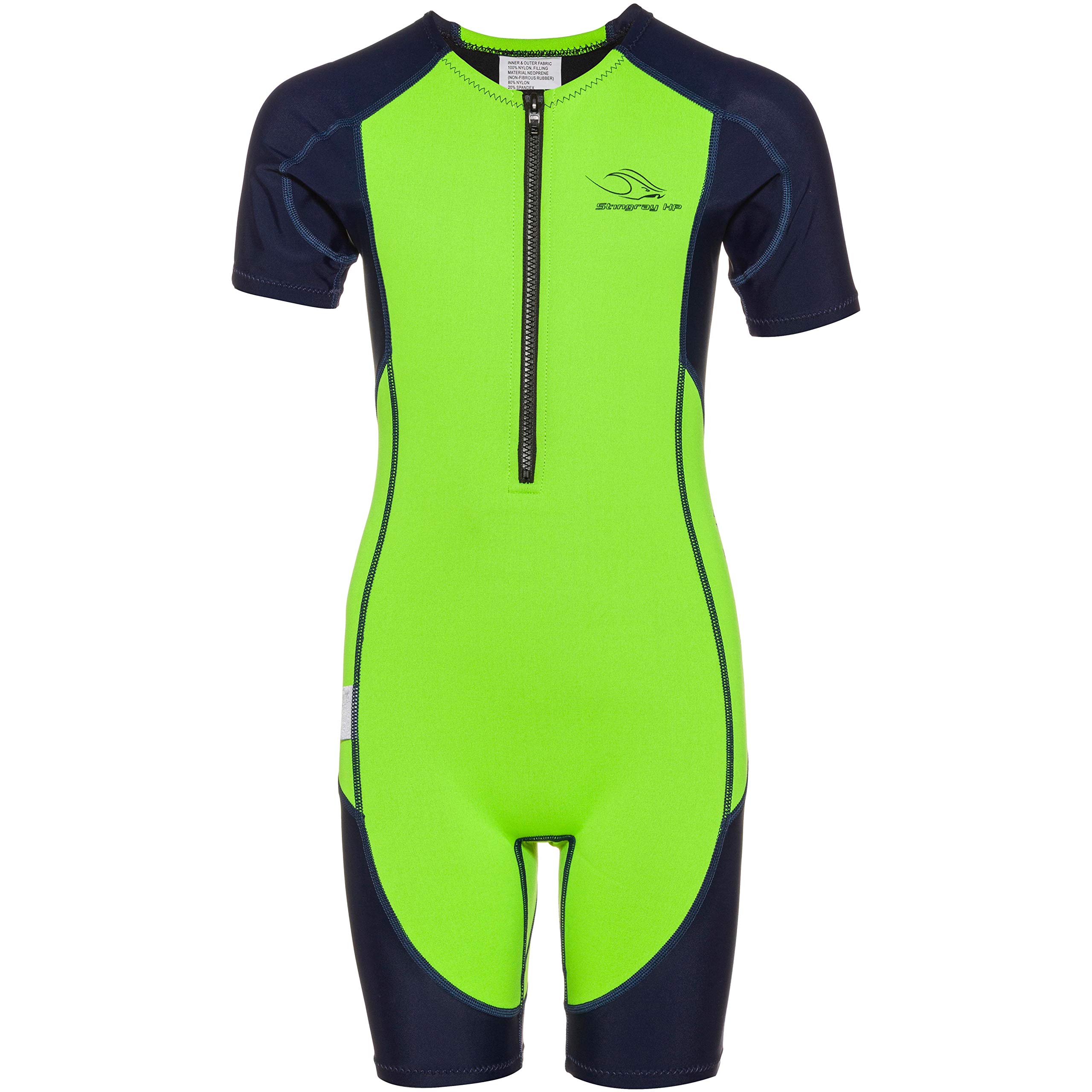 phelps Children's Stingray HP SS Neoprene Shorty Green 104