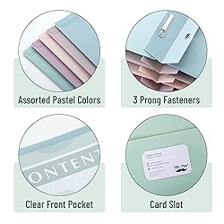 Mr. Pen- Plastic Folders with Pockets and
