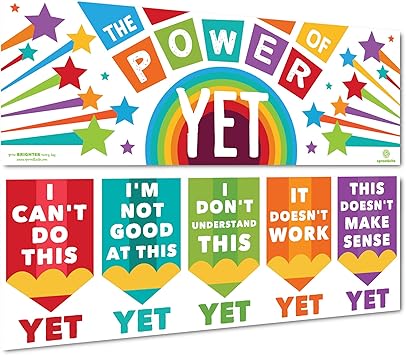 Amazon Com Sproutbrite Growth Mindset Classroom Decorations