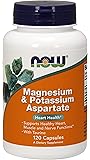 NOW Magnesium & Potassium Aspartate with Taurine,120 Capsules