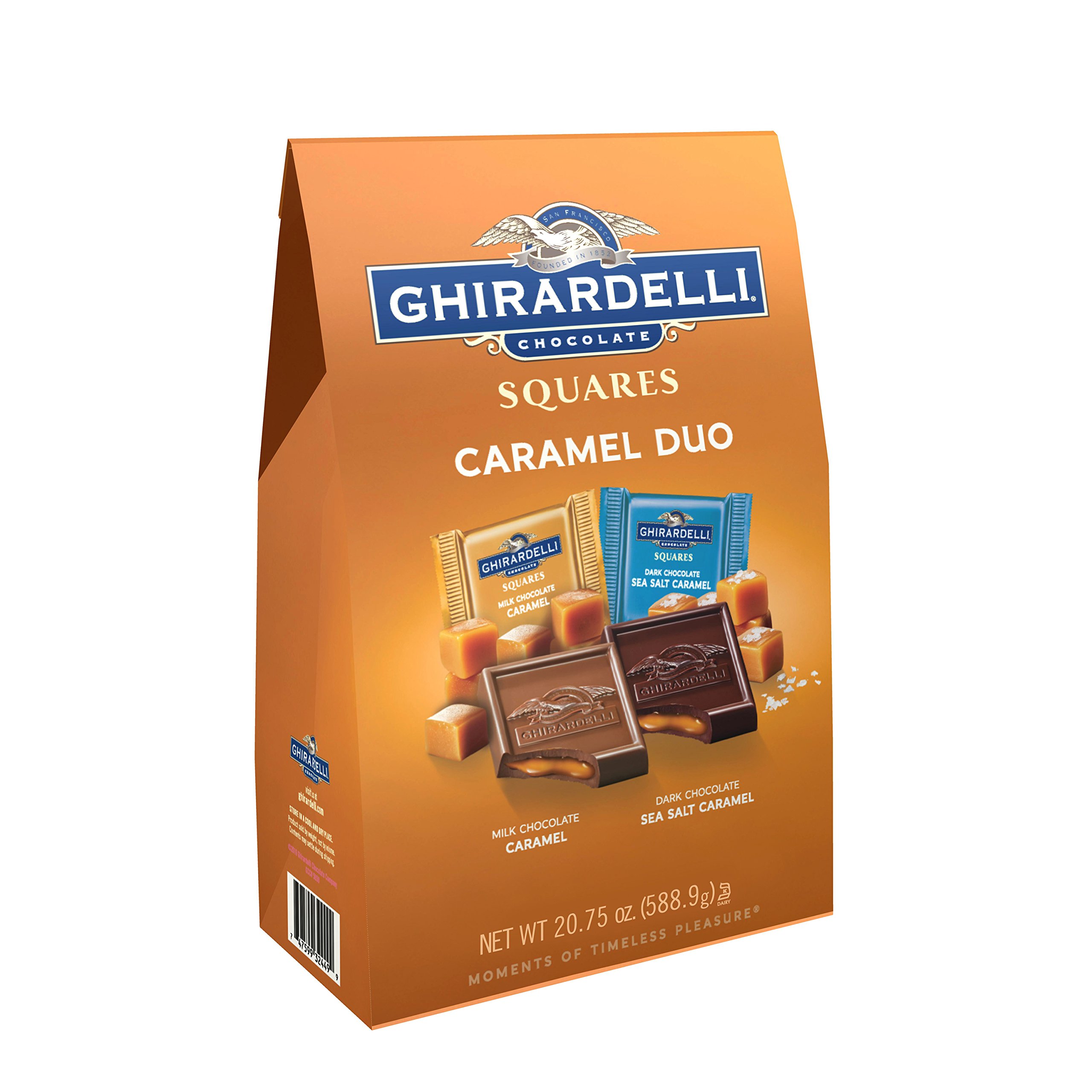 Ghirardelli Chocolate Milk Chocolate & Caramel Squares