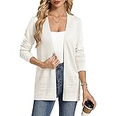 GRACE KARIN Women Long Cardigan, Lightweight Spring Cardigans, Long Sleeve V Neck Open Front Sweater 2026