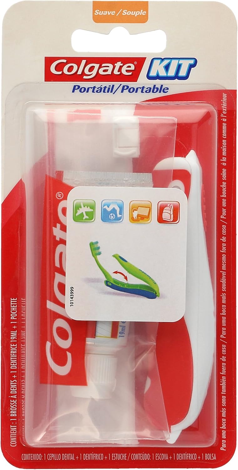 COLGATE kit viaje cepillo y crema dental: Amazon.es: Salud y ...