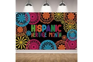 RVSTICTY Hispanic Heritage Month Decorations Hispanic Heritage Month Banner Latin American Backdrop Spanish Classroom Decorations National Hispanic Heritage Month Decorations and Supplies for Classroom Home