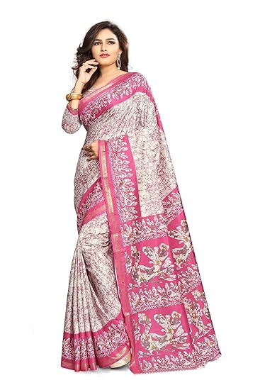 Women's Handloom Raw Silk Saree With Unstitched Blouse Piece (rhytm1102a_Multicolored)