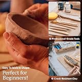 Sculpd Pottery Starter Kit Air Dry Clay Complete Beginners Set for 2 view 3