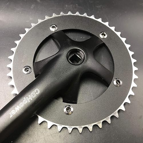thumbnail image 2 of CDHPOWER 44T Single Speed Crankset - 165mm Arms For Fixed Gear & Mountain Bikes 2 of 6