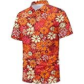 Funny Golf Shirts for Men,Mens Hawaiian Shirts Short Sleeve Novelty Crazy Golf Shirts