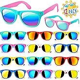 GIFTINBOX Party Favors Kids Sunglasses Bulk, Boys Girls Party Sunglasses with UV Protection, Beach Pool Birthday Party Supplies, Goodie Bags Stuffers Graduation Birthday Gifts for Kids 3-8 - 12PCS