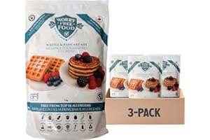 Worry Free Food Allergen-Friendly Waffle, Crepe and Pancake Mix | Free From Top Major Allergens | Celiac-Safe, Gluten Free | 