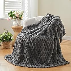 NEWCOSPLAY Super Soft Queen Blanket Grey Premium