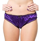 Satini Women's Tanga Bikini Lingerie Briefs Panties Satin Knickers