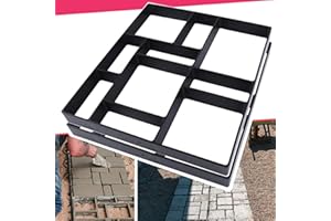 Anothera 17.5"x15.5"x1.5" 2Pack Concrete Molds Reusable Walk Path Maker Paving DIY Path Garden Yard Patio Mold (10-Grid)