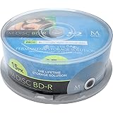 M-DISC 25GB Blu-ray Permanent Data Archival / Backup Blank Disc Media - 15 Pack Cake Box