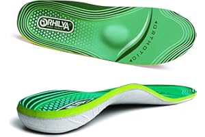 ORHILYA 220lbs+ High Arch Support Insert Plantar Fasciitis Relief Metatarsal Pain Orthotic Insole for Men & Women Standing All Day, Flat Feet Heel Comfort Work Boot Shoe Inserts,260MM Size 7