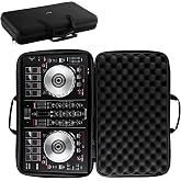 caseling Hard Case Fits Pioneer DJ DDJ-FLX4 2-Channel Controller | Fits DDJ-400, DDJ-SB3, DDJ-200, rigid EVA protective shell, splash-resistant travel bag, smooth dual zippers