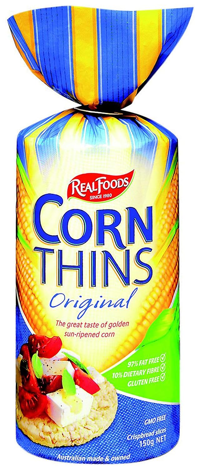REAL FOODS Corn Thins Original 150g (PACK OF 6) Amazon.co.uk Business