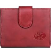 Julia Buxton Heiress Women Genuine Leather RFID Wallet Red