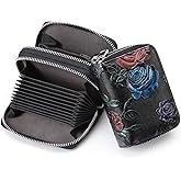 GOIACII Small Genuine Leather Wallet for Women, RFID Blocking Credit Card Holder Wallet