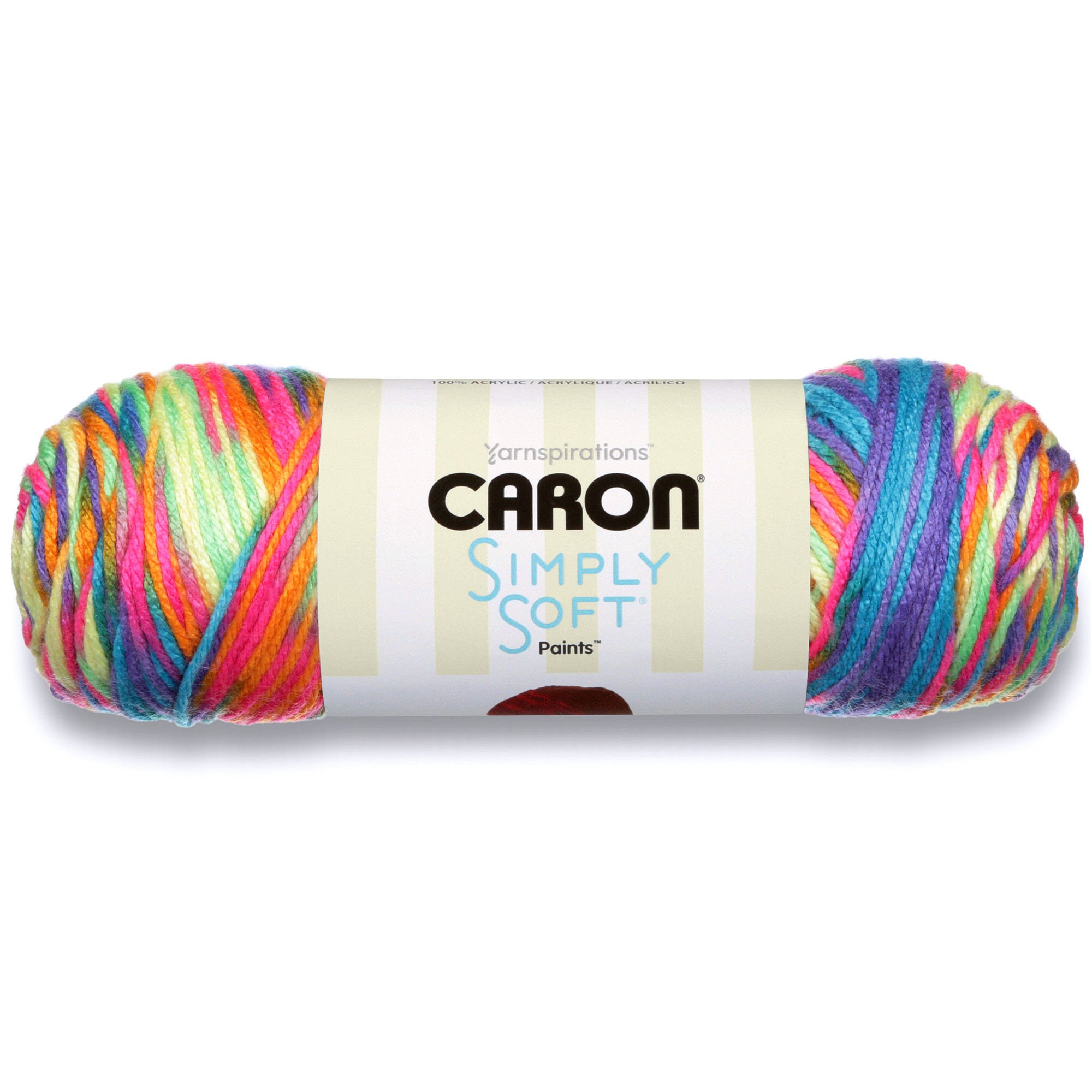 Caron Simply Soft, Rainbow Bright, 7.8 x 24.3 x 7.8 cm, 141g