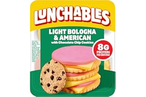 Lunchables Light Bologna & American with Chocolate Chip Cookies, 3.1 oz Pack
