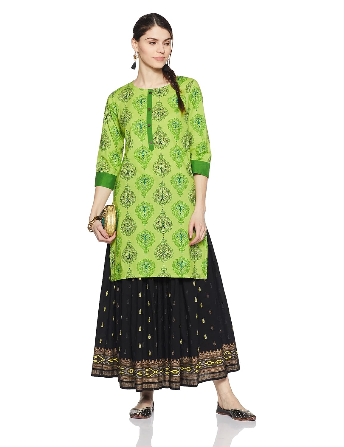 Buy Amazon Brand - Myx Women's Cotton Straight Kurti at Amazon.in