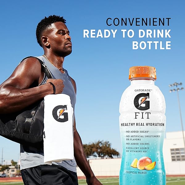 GATORADE FIT CITRUS BERRY ELECTROLYTE BEVERAGE, 16.9 FL OZ BOTTLES, 12 PACK