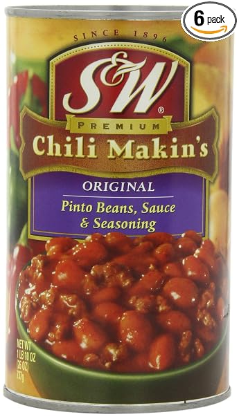 S&w, Original chili makin's, pinto beans seasoning (072273385214)