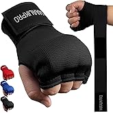 Boxing Hand Wraps Gel Inner Gloves | Gel Padded Hand Wraps for for Men & Women, Boxing, MMA, Muay Thai, & Martial Arts | with Long Wrist Wrap