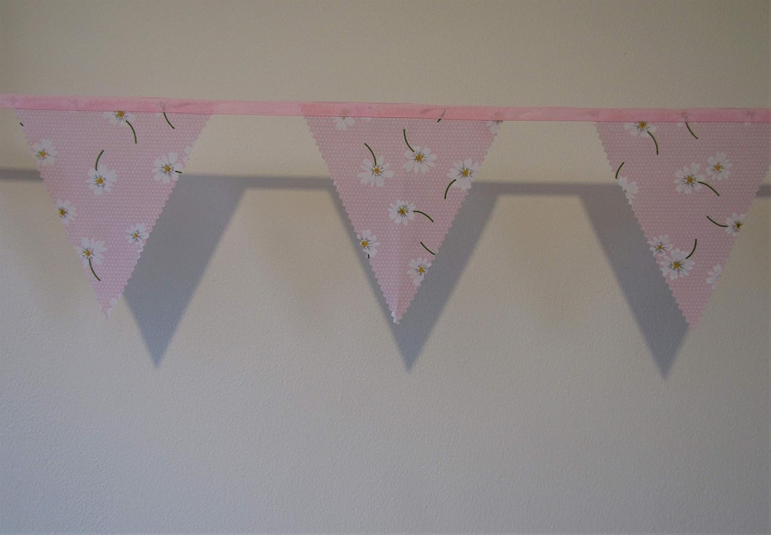 Daisy bunting, pink flower bunting, Wedding, Birthday, Baby shower