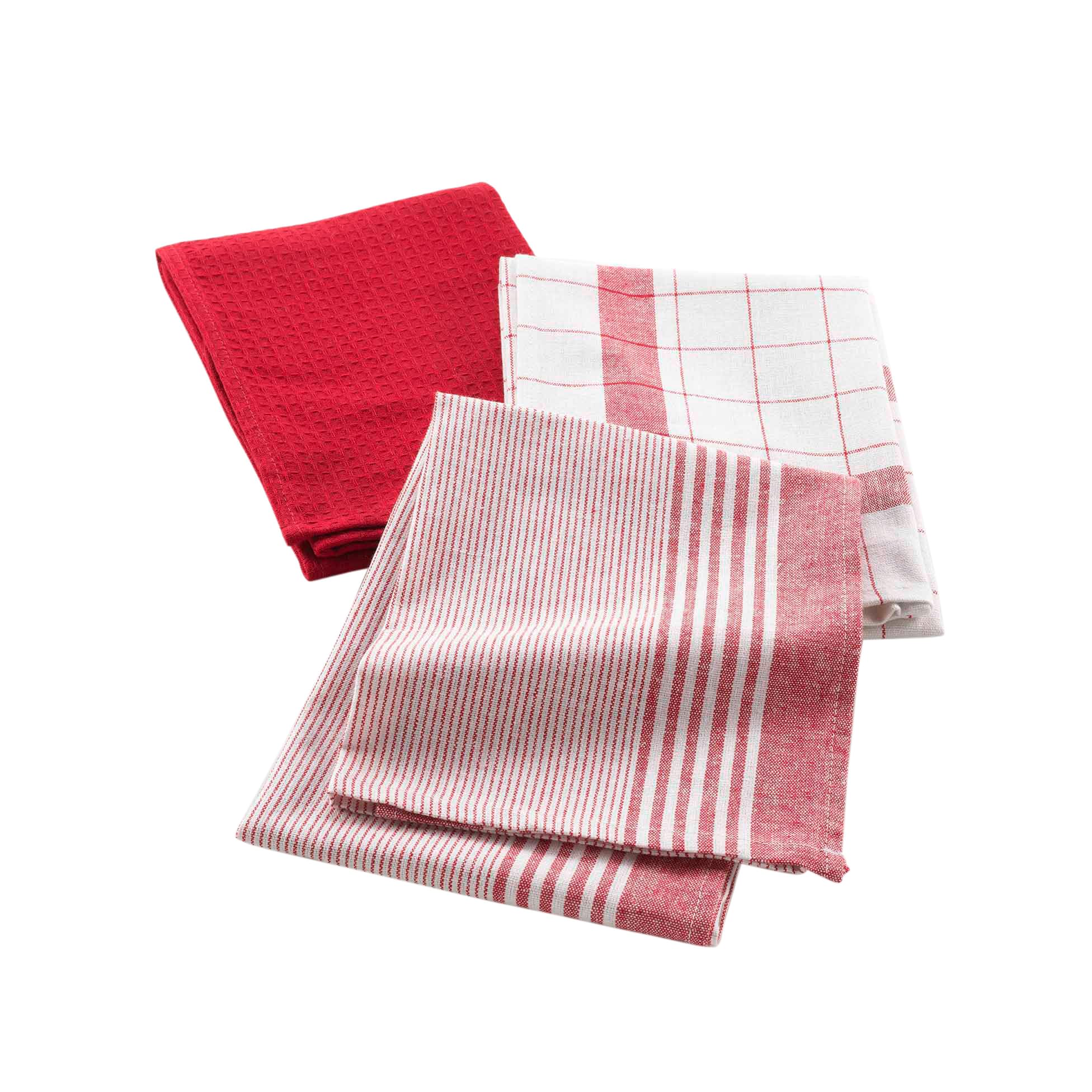 Douceur d'Intérieur Tea Towel, Red, 50 x 70 cm