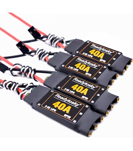 Lybuanair 4x ESC 45A 2-6S Brushless – Contrôleur Avec LED RGB Pour Drone FPV Et Quadrirotor RC