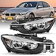JSBOYAT Halogen Headlight Fit for 2012 2013 2014 2015 BMW 3-SERIES F30 320i 328i 335i xDrive Factory Halogen Headlamp Driver and Passenger Side BM2503169, BM2502169